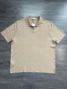 NWT Mango Camel Polo Shirt